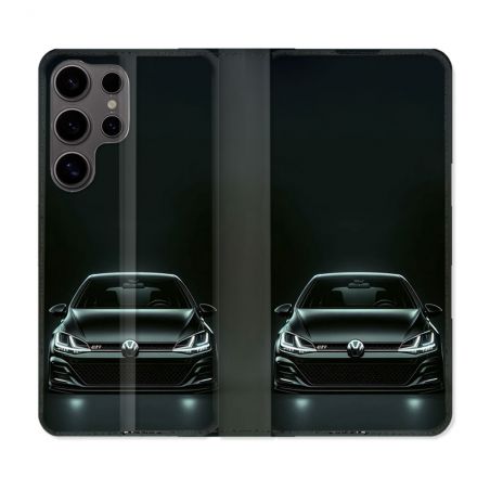 Housse Cuir Portefeuille Pour Samsung Galaxy S25 Volkwagen Golf GTI