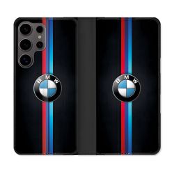 Housse Cuir Portefeuille Pour Samsung Galaxy S25 PLUS BMW Logo