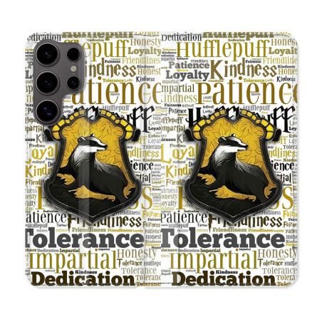 Housse Cuir Portefeuille Pour Samsung Galaxy S25 PLUS Harry Potter Poursouffle