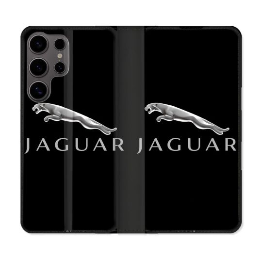 Housse Cuir Portefeuille Pour Samsung Galaxy S25 PLUS Jaguar