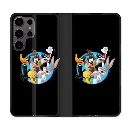 Housse Cuir Portefeuille Pour Samsung Galaxy S25 PLUS Looney Tunes