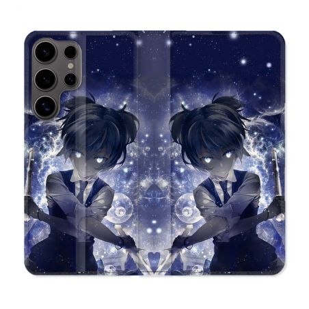 Housse Cuir Portefeuille Pour Samsung Galaxy S25 PLUS Manga Assassination Classroom Nagisa
