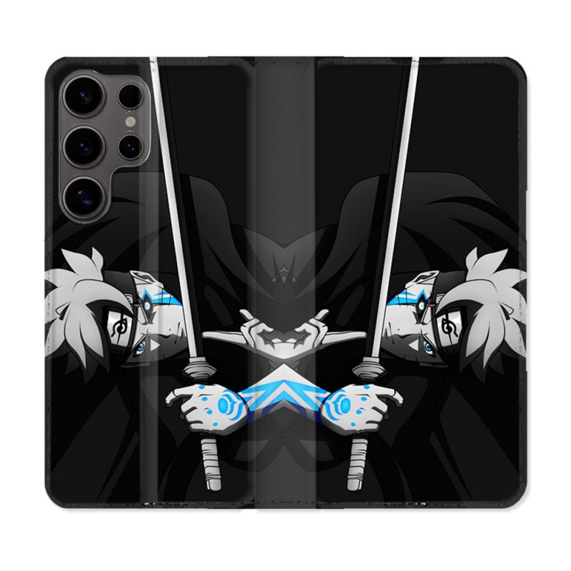 Housse Cuir Portefeuille Pour Samsung Galaxy S25 PLUS Manga Boruto Epée