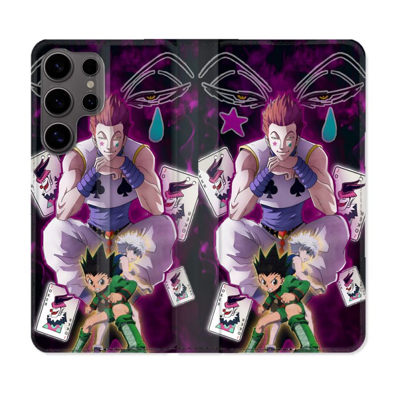 Housse Cuir Portefeuille Pour Samsung Galaxy S25 PLUS Manga Hunter X Hunter Hisoka
