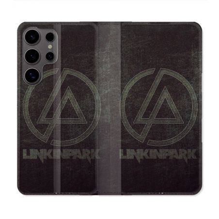 Housse Cuir Portefeuille Pour Samsung Galaxy S25 PLUS Musique Rock Linkin Park