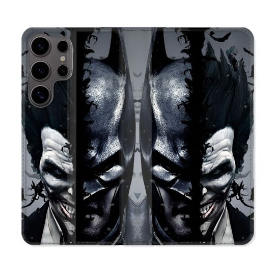 Housse Cuir Portefeuille Pour Samsung Galaxy S25 ULTRA Batman Joker