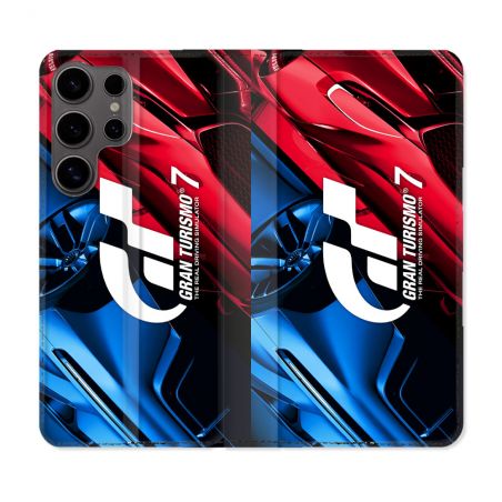 Housse Cuir Portefeuille Pour Samsung Galaxy S25 ULTRA Gran Turismo