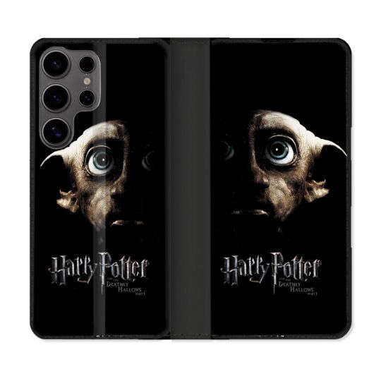 Housse Cuir Portefeuille Pour Samsung Galaxy S25 ULTRA Harry Potter Hollows Dobby