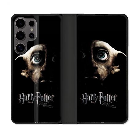 Housse Cuir Portefeuille Pour Samsung Galaxy S25 ULTRA Harry Potter Hollows Dobby