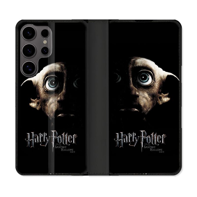 Housse Cuir Portefeuille Pour Samsung Galaxy S25 ULTRA Harry Potter Hollows Dobby