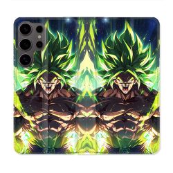 Housse Cuir Portefeuille Pour Samsung Galaxy S25 ULTRA Manga Dragon Ball Broly