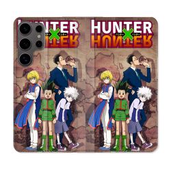 Housse Cuir Portefeuille Pour Samsung Galaxy S25 ULTRA Manga Hunter X Hunter Vintage