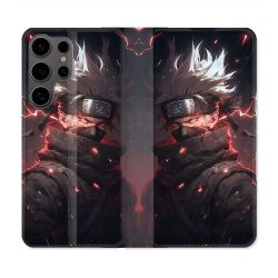 Housse Cuir Portefeuille Pour Samsung Galaxy S25 ULTRA Manga Naruto Kakashi Dark