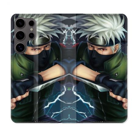 Housse Cuir Portefeuille Pour Samsung Galaxy S25 ULTRA Manga Naruto Kakashi