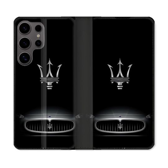 Housse Cuir Portefeuille Pour Samsung Galaxy S25 ULTRA Maserati