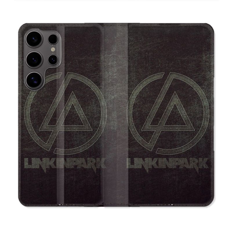 Housse Cuir Portefeuille Pour Samsung Galaxy S25 ULTRA Musique Rock Linkin Park