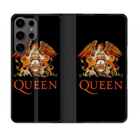 Housse Cuir Portefeuille Pour Samsung Galaxy S25 ULTRA Musique Rock Queen