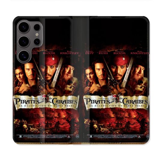 Housse Cuir Portefeuille Pour Samsung Galaxy S25 ULTRA Pirate Des Caraibes