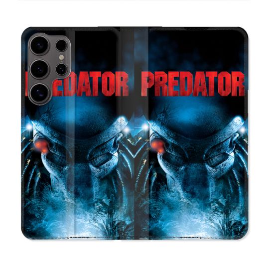 Housse Cuir Portefeuille Pour Samsung Galaxy S25 ULTRA Predator Affiche