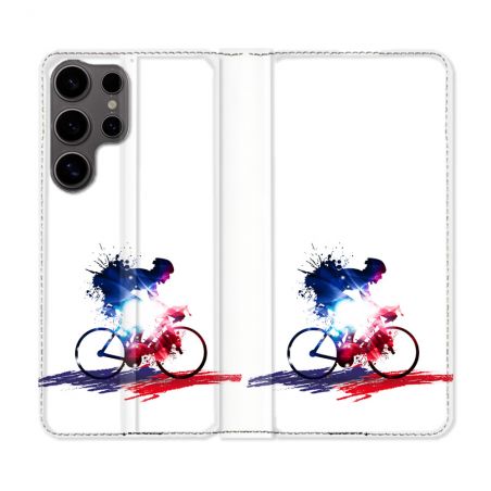 Housse Cuir Portefeuille Pour Samsung Galaxy S25 ULTRA Sport Cyclisme France