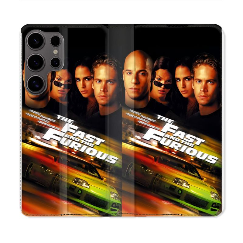 Housse Cuir Portefeuille Pour Samsung Galaxy S25 ULTRA The Fast And Furious
