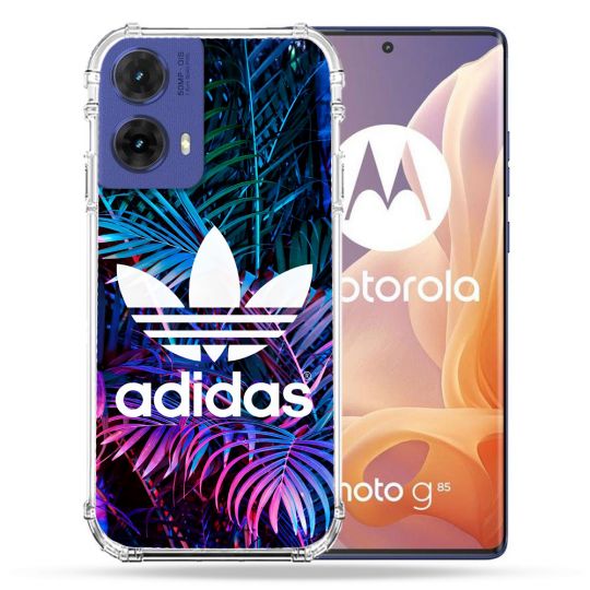 Coque Renforcée Pour Motorola G85 5G Adidas Palmier
