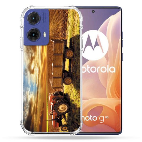 Coque Renforcée Pour Motorola G85 5G Agriculture Tracteur Color