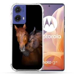 Coque Renforcée Pour Motorola G85 5G Animal Cheval Marron