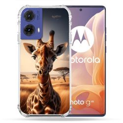 Coque Renforcée Pour Motorola G85 5G Animal Girafe Savane