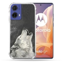 Coque Renforcée Pour Motorola G85 5G Animal Loup Hurlement