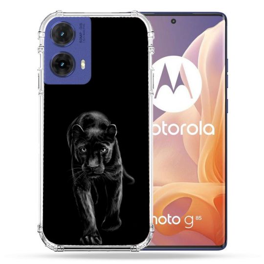 Coque Renforcée Pour Motorola G85 5G Animal Panthère Noire