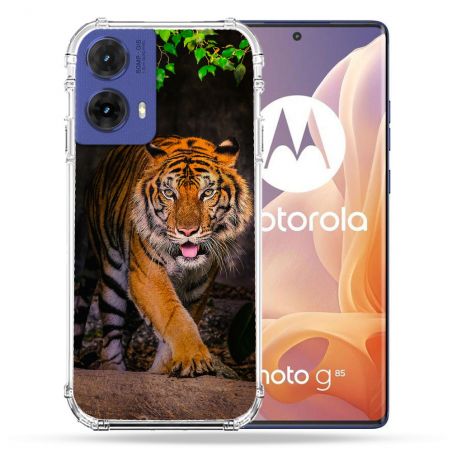 Coque Renforcée Pour Motorola G85 5G Animal Tigre Jungle