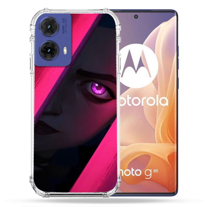 Coque Renforcée Pour Motorola G85 5G Arcane Jinx Rose