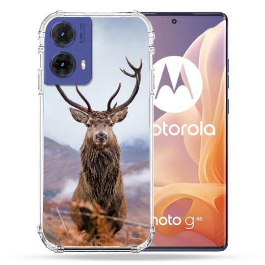 Coque Renforcée Pour Motorola G85 5G Chasse Chevreuil Montagne