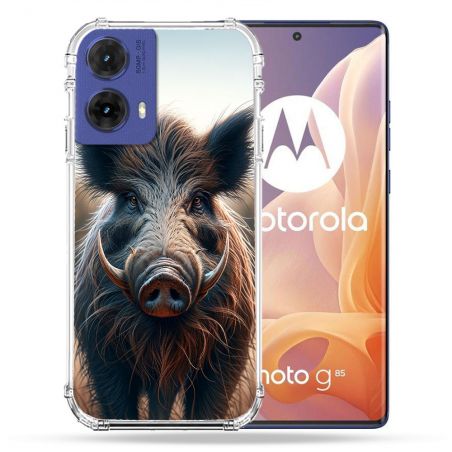 Coque Renforcée Pour Motorola G85 5G Chasse Sanglier Attaque
