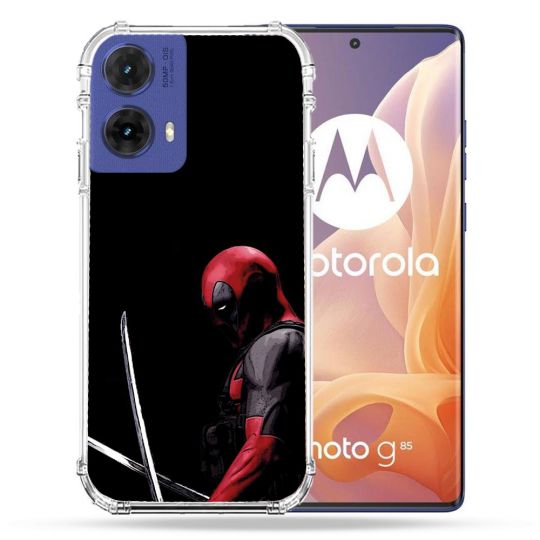 Coque Renforcée Pour Motorola G85 5G Deadpool Epee