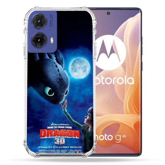 Coque Renforcée Pour Motorola G85 5G Dragons Affiche