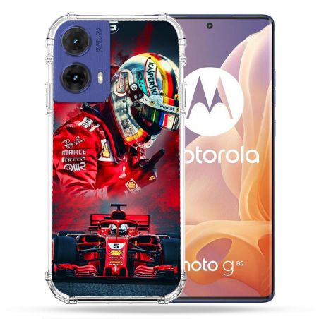 Coque Renforcée Pour Motorola G85 5G Formule 1 F1 Ferrari
