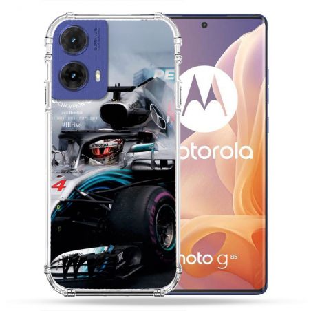 Coque Renforcée Pour Motorola G85 5G Formule 1 F1 Mercedes Petronas