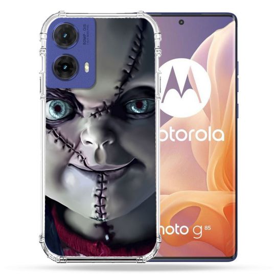 Coque Renforcée Pour Motorola G85 5G Horreur Chucky Cicatrice
