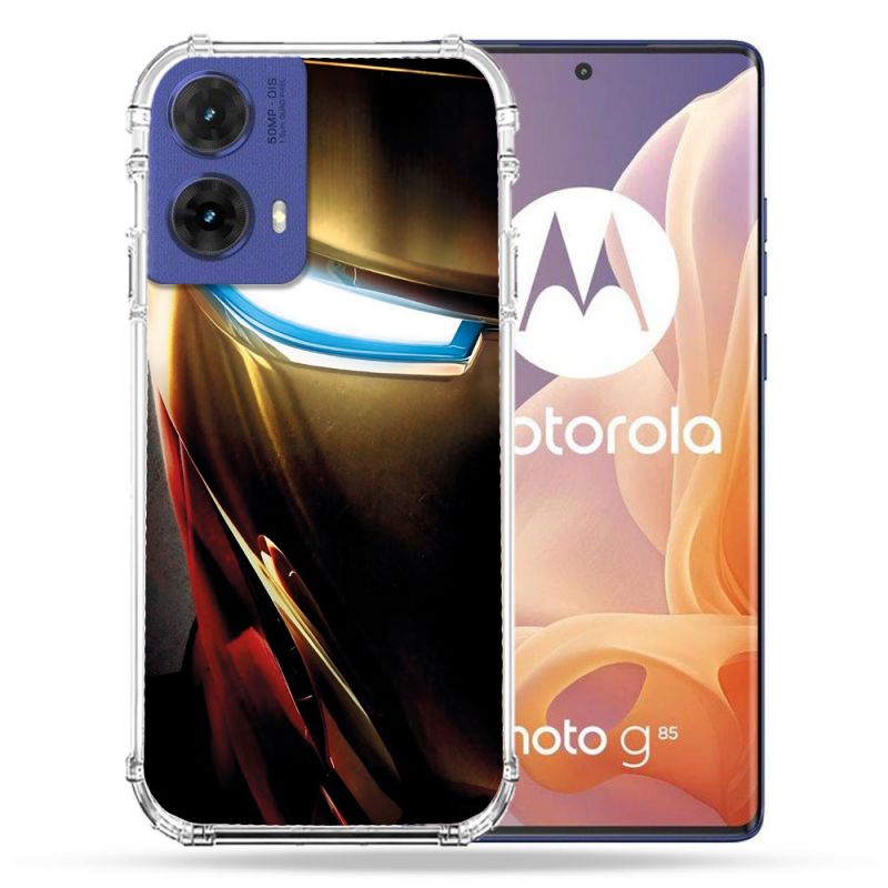 Coque Renforcée Pour Motorola G85 5G Iron Man Casque