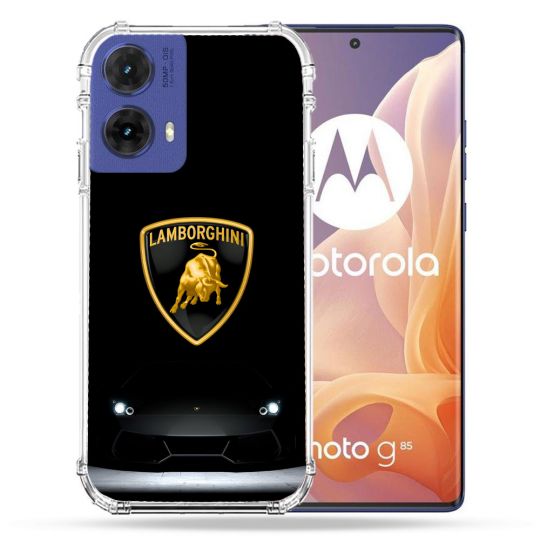 Coque Renforcée Pour Motorola G85 5G Lamborghini Noir