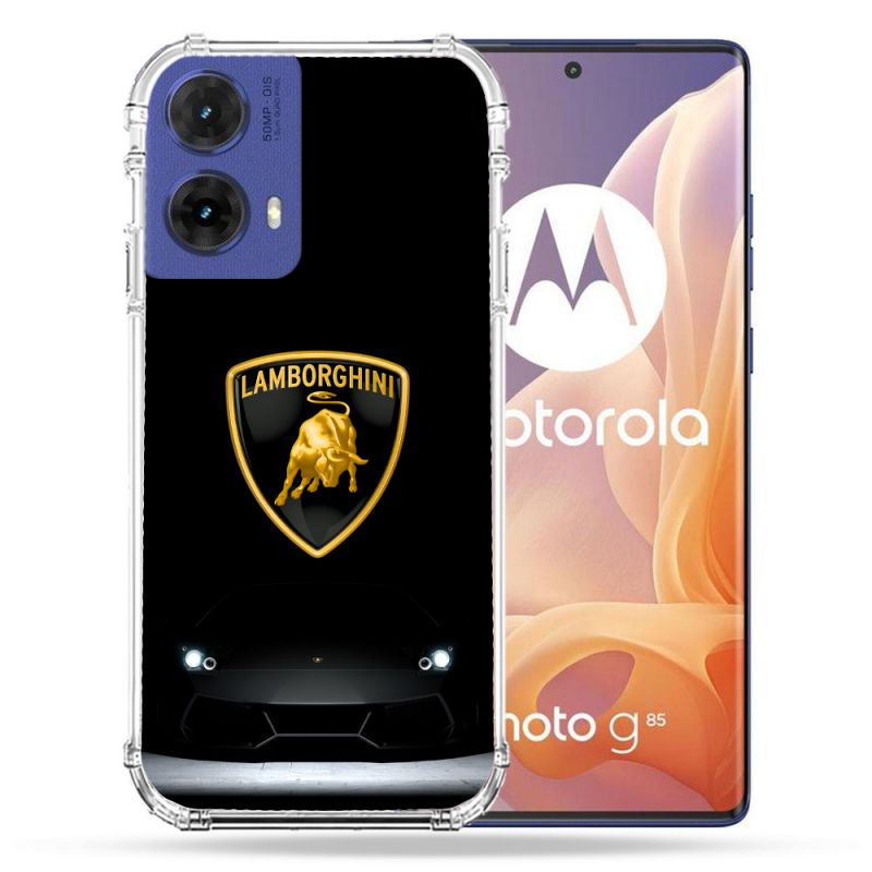 Coque Renforcée Pour Motorola G85 5G Lamborghini Noir