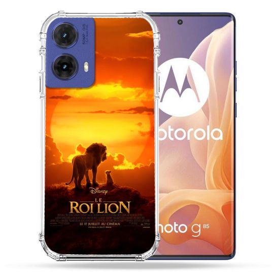Coque Renforcée Pour Motorola G85 5G Le Roi Lion Affiche
