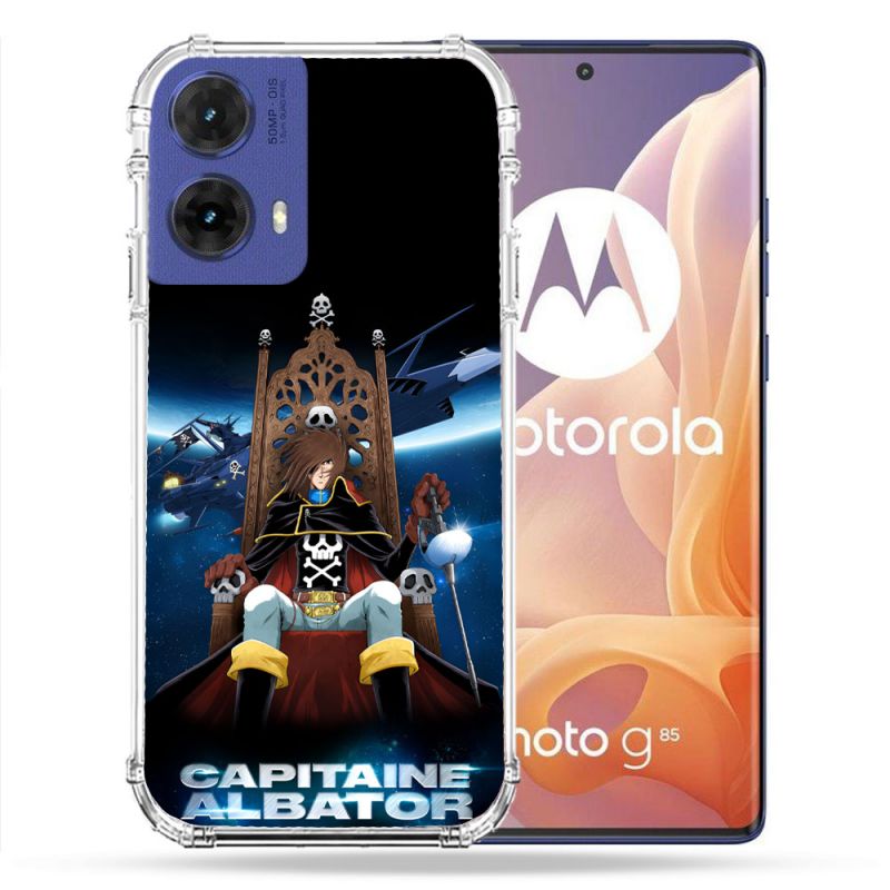 Coque Renforcée Pour Motorola G85 5G Manga Capitaine Albator