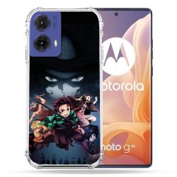 Coque Renforcée Pour Motorola G85 5G Manga Demon Slayer Noir