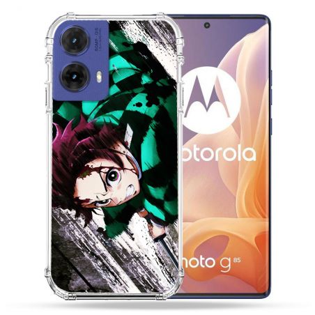 Coque Renforcée Pour Motorola G85 5G Manga Demon Slayer Tanjiro