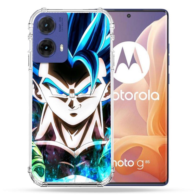 Coque Renforcée Pour Motorola G85 5G Manga Dragon Ball Gogeta Visage