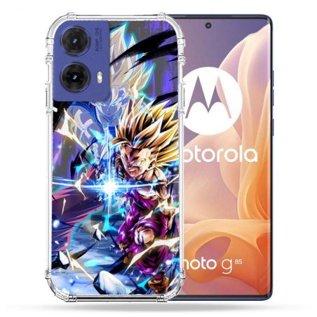 Coque Renforcée Pour Motorola G85 5G Manga Dragon Ball Sangohan Duo