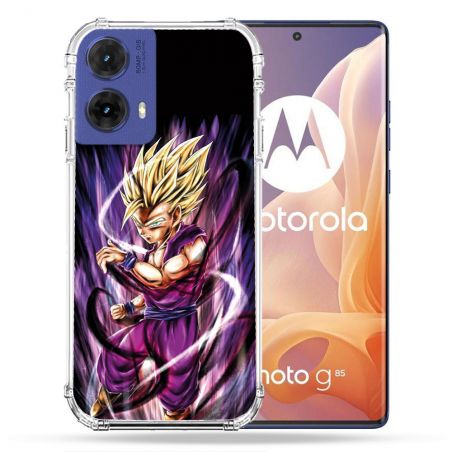 Coque Renforcée Pour Motorola G85 5G Manga Dragon Ball Sangohan Violet